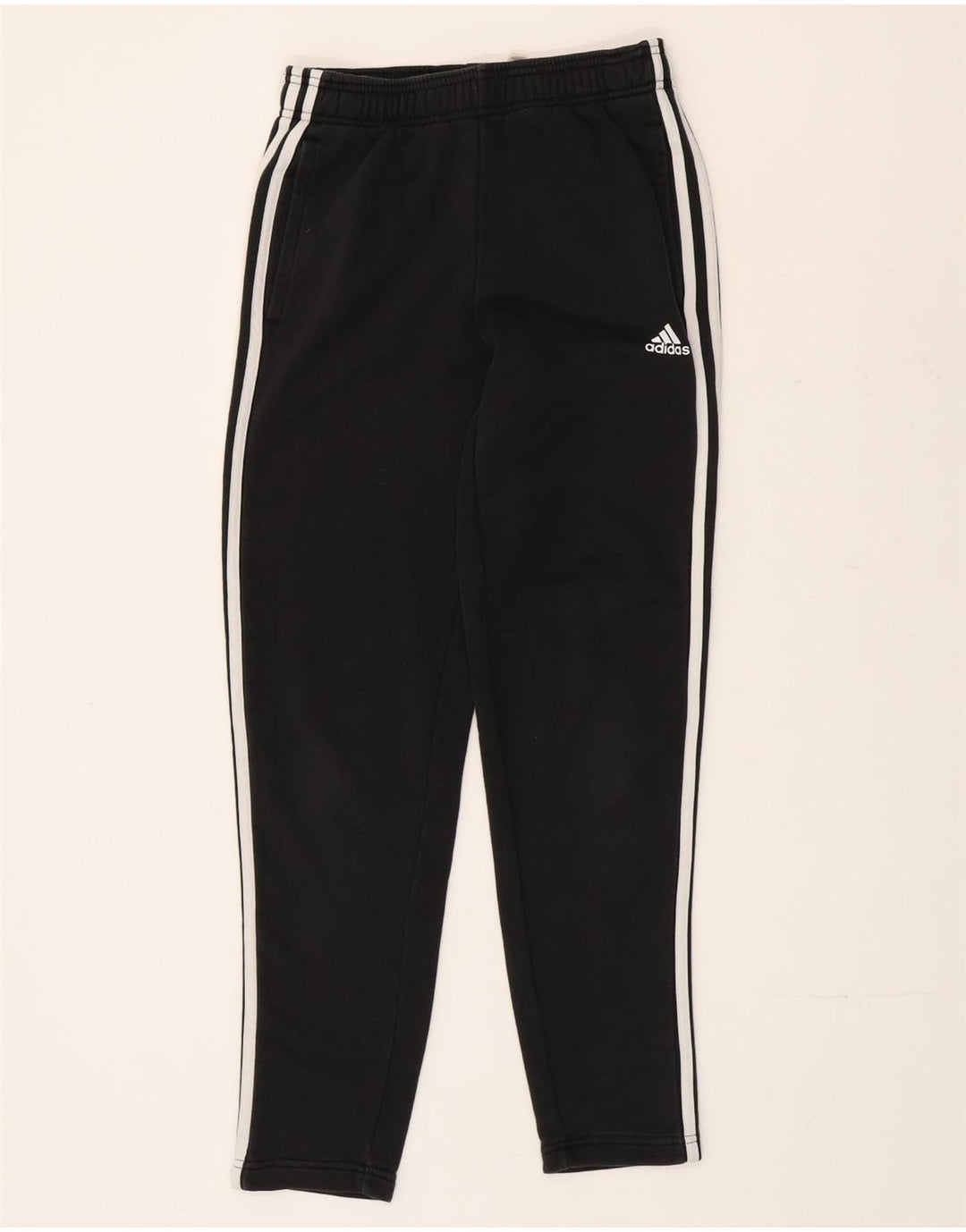 Męskie spodnie dresowe Adidas, małe, czarne, bawełniane