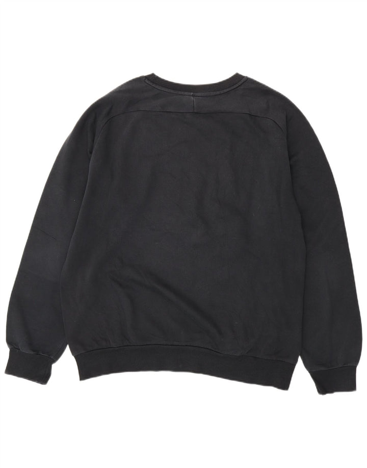 Męski sweter z grafiką PUMA, duży, czarny