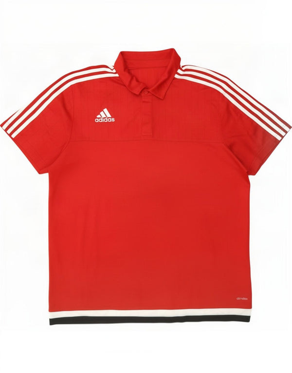 Męska koszulka polo Adidas Climalite XL w kolorze czerwonym