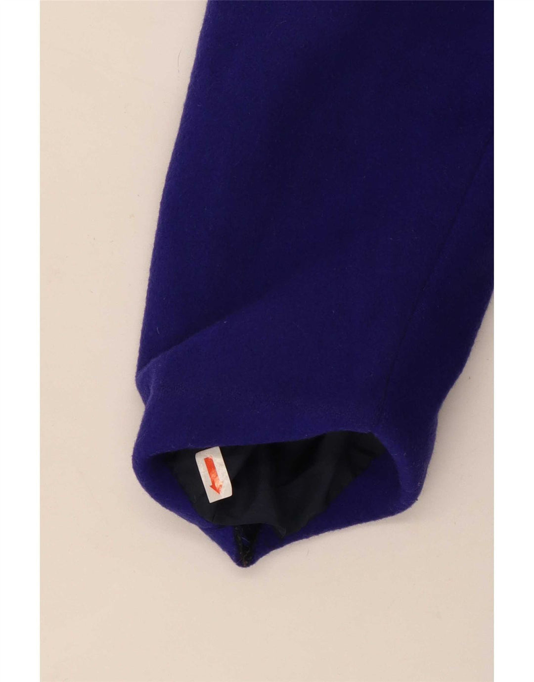 Dwurzędowy płaszcz damski w stylu vintage UK 14 Średni fioletowy wełniany