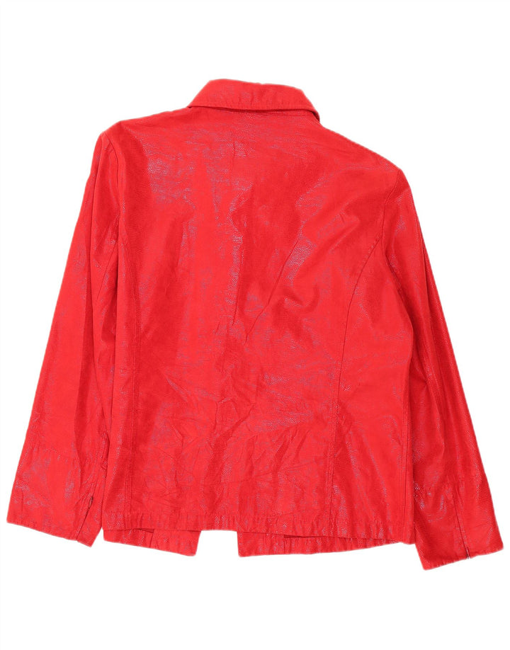 Kurtka damska Carol Poncho Blazer UK 18 XL, poliester w czerwone cętki