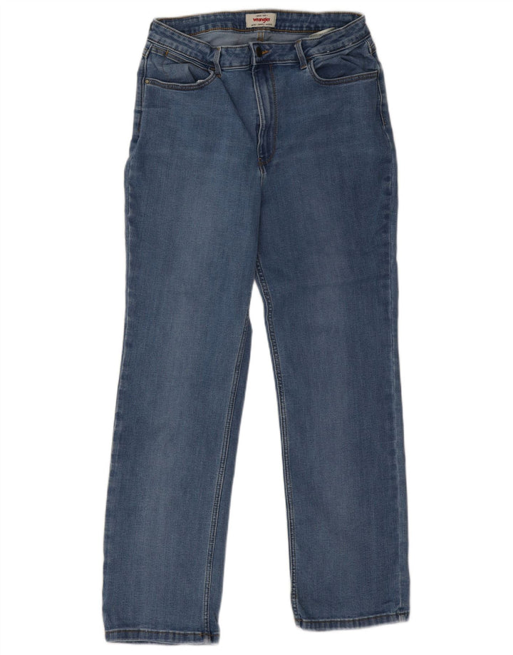 Wrangler Męskie Proste Dżinsy W32 L30 Niebieskie Bawełniane