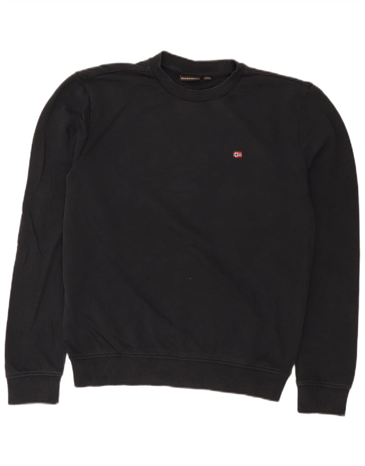 Bluza męska Napapijri, mała, czarna, bawełniana