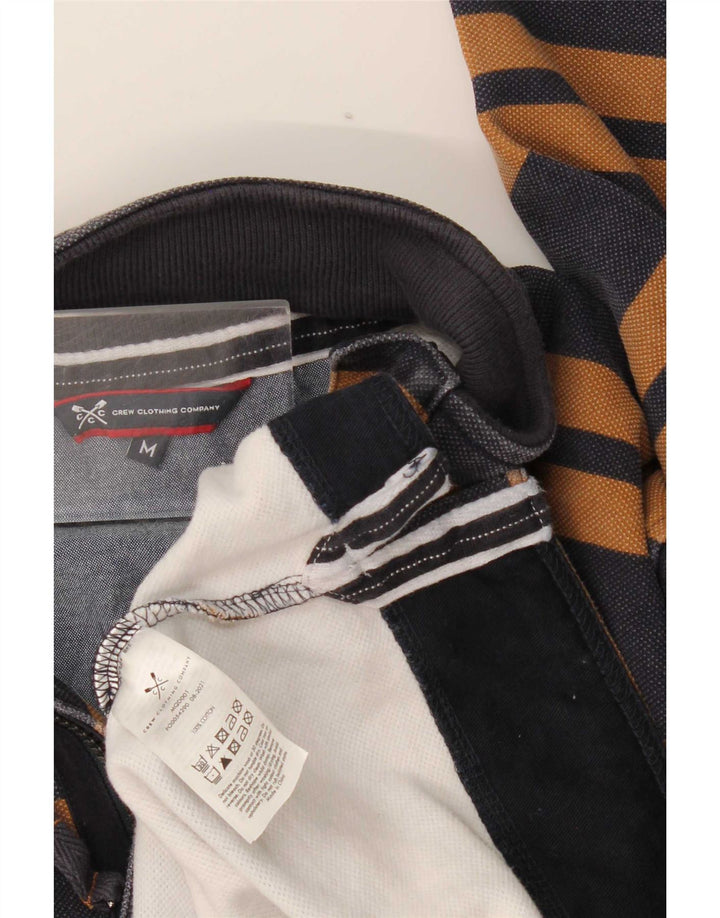 Crew Clothing Męska bluza z zamkiem błyskawicznym i średnim granatem w paski