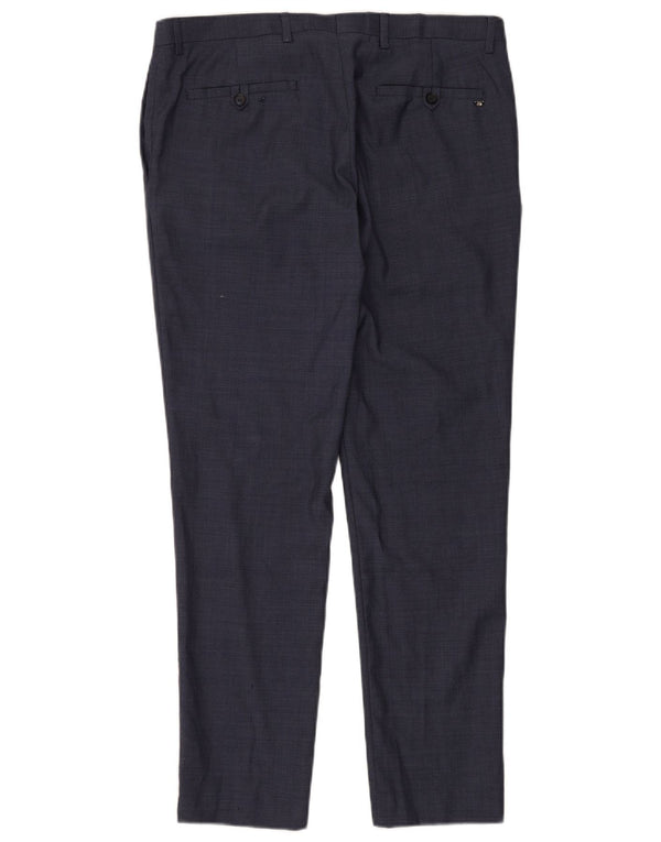 Męskie spodnie chino ZARA EU 44 Large W36 L30 Granatowa wełna