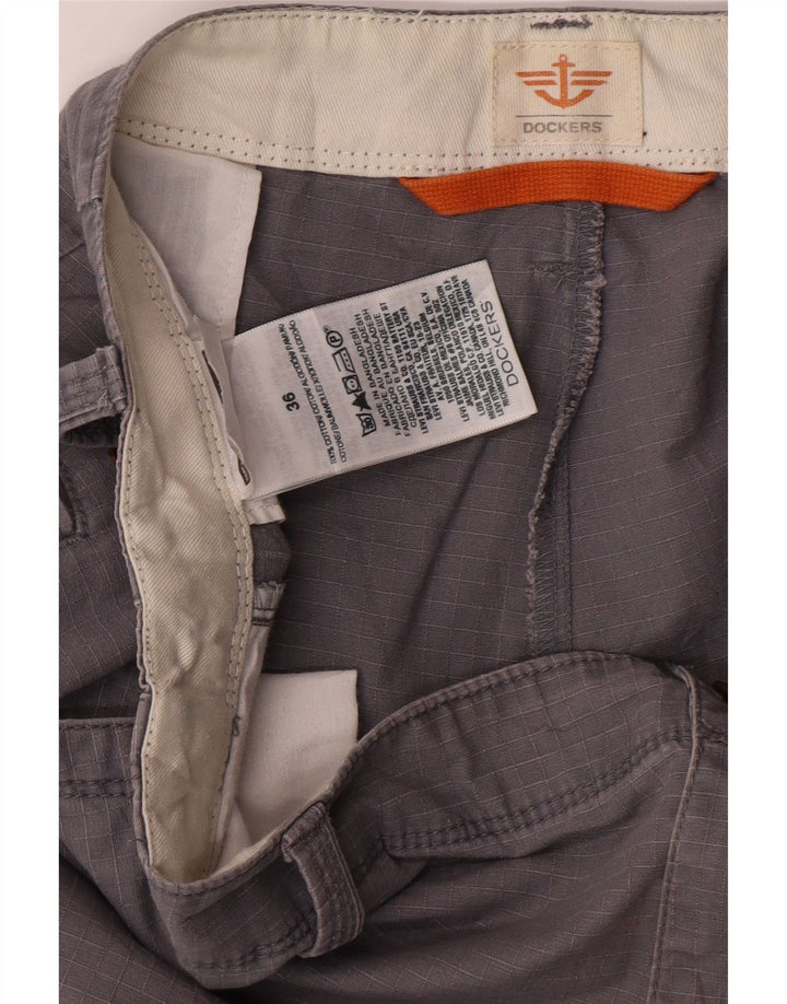 DOCKERS Mens Cargo Shorts W36 Large Grey Cotton Vintage Dockers and Second-Hand Dockers from Messina Hembry 