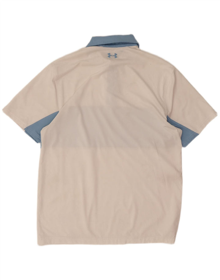 Męska koszulka polo Under Armour w kolorze średniobiałym