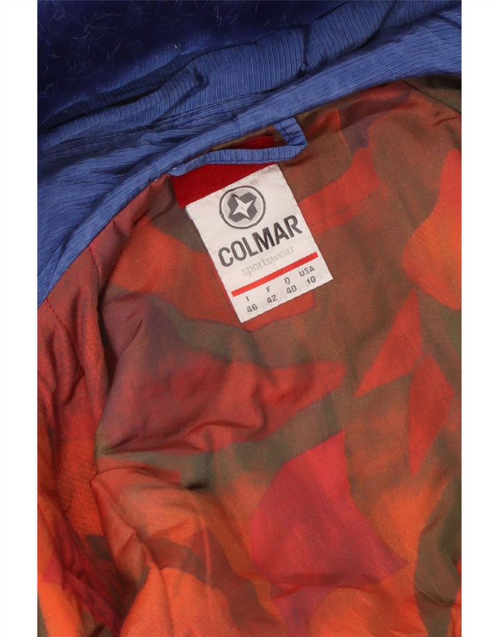 Damski kombinezon narciarski Colmar IT 46, duży niebieski geometryczny