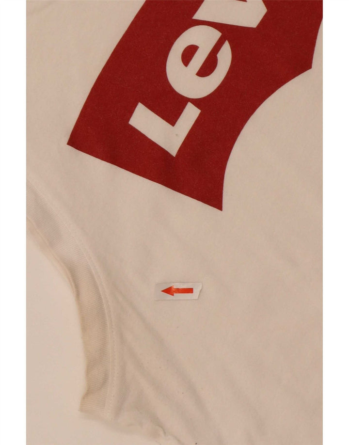 Damska kamizelka z grafiką Levi's Top UK 14 Medium Off White