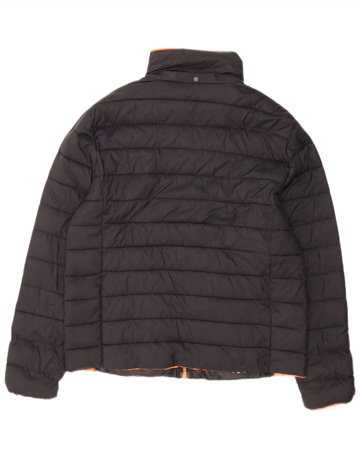 Damska wyściełana kurtka Superdry UK 20 2XL Czarny nylon