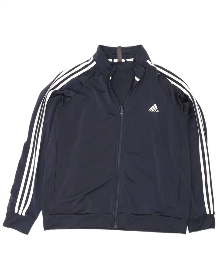 Damska kurtka dresowa Adidas UK 24/26 2XL Granatowy poliester
