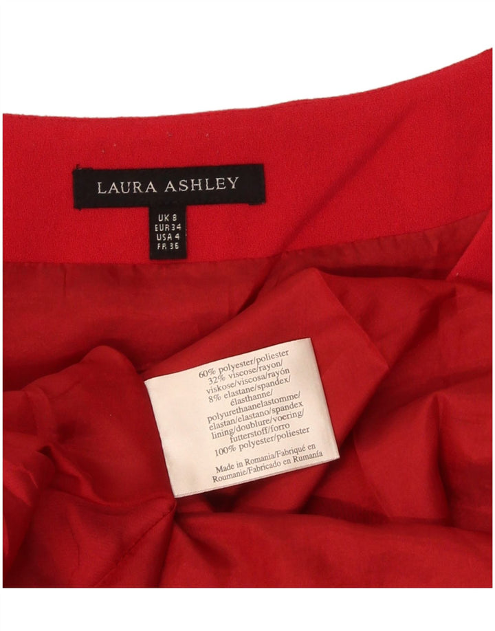 Damska sukienka o linii A Laura Ashley UK 8 Small Red Polyester