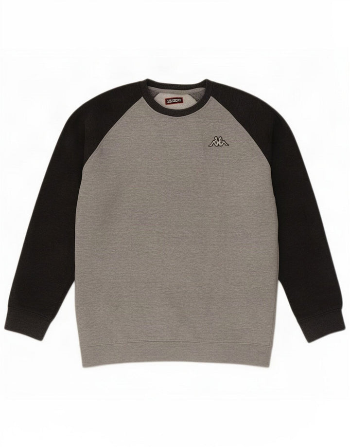Męski sweter Kappa 3XL Szary blok kolorów