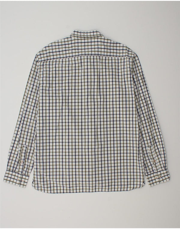 Tommy Hilfiger Mens Custom Fit Shirt 2XL White Gingham Cotton