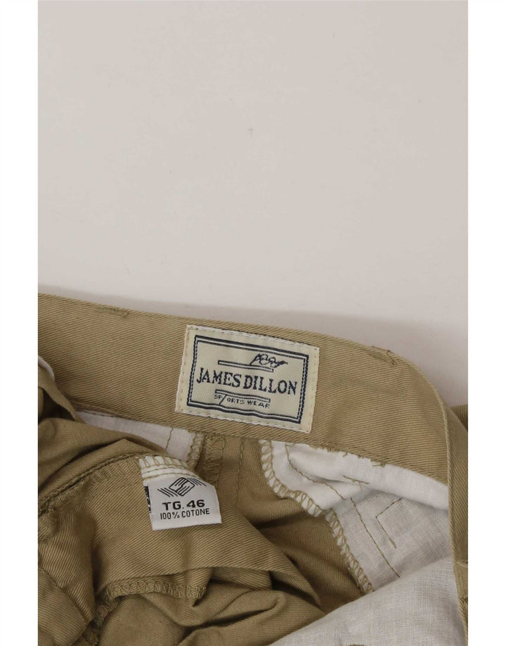Męskie spodenki chino James Dillon IT 46 Small W30, bawełna khaki