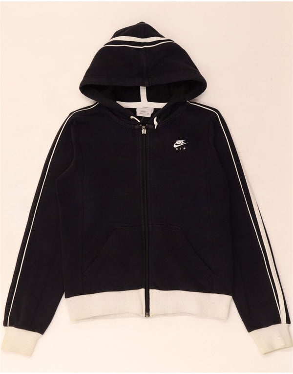 Damski sweter z kapturem i zamkiem błyskawicznym Nike, UK 8/10, mały, czarny, bawełniany