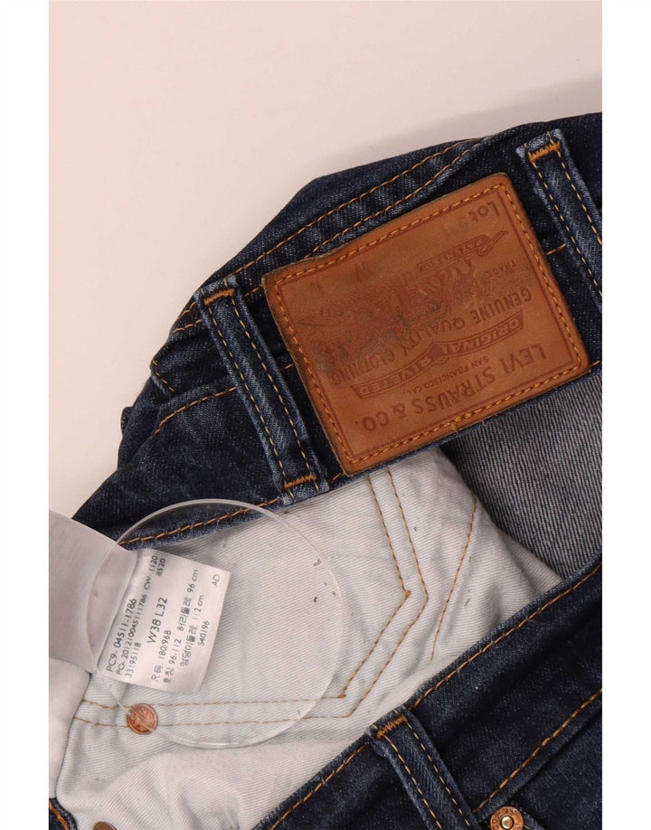 Męskie jeansy Levi's 511 Slim W38 L32 Niebieska bawełna