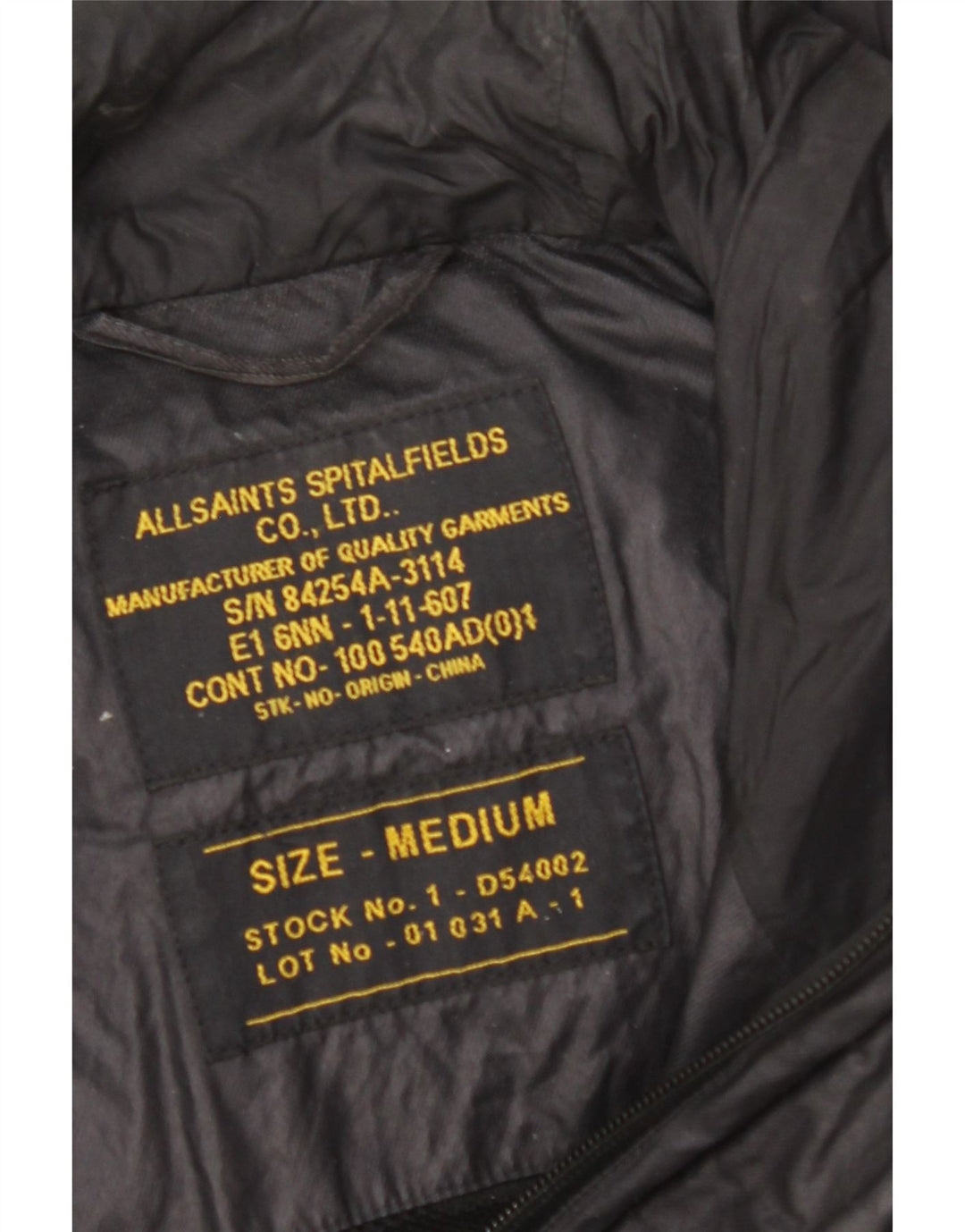Męska kurtka z kapturem ALL SAINTS UK 38, średnia czarna