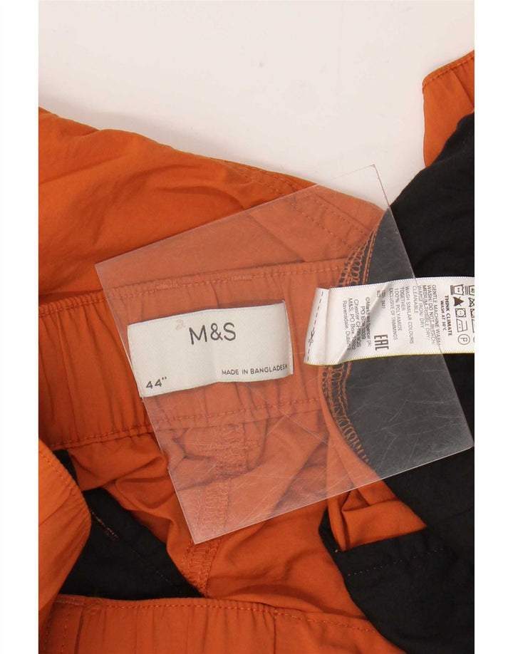 Marks & Spencer Męskie spodenki cargo 2XL W44 Pomarańczowy poliamid
