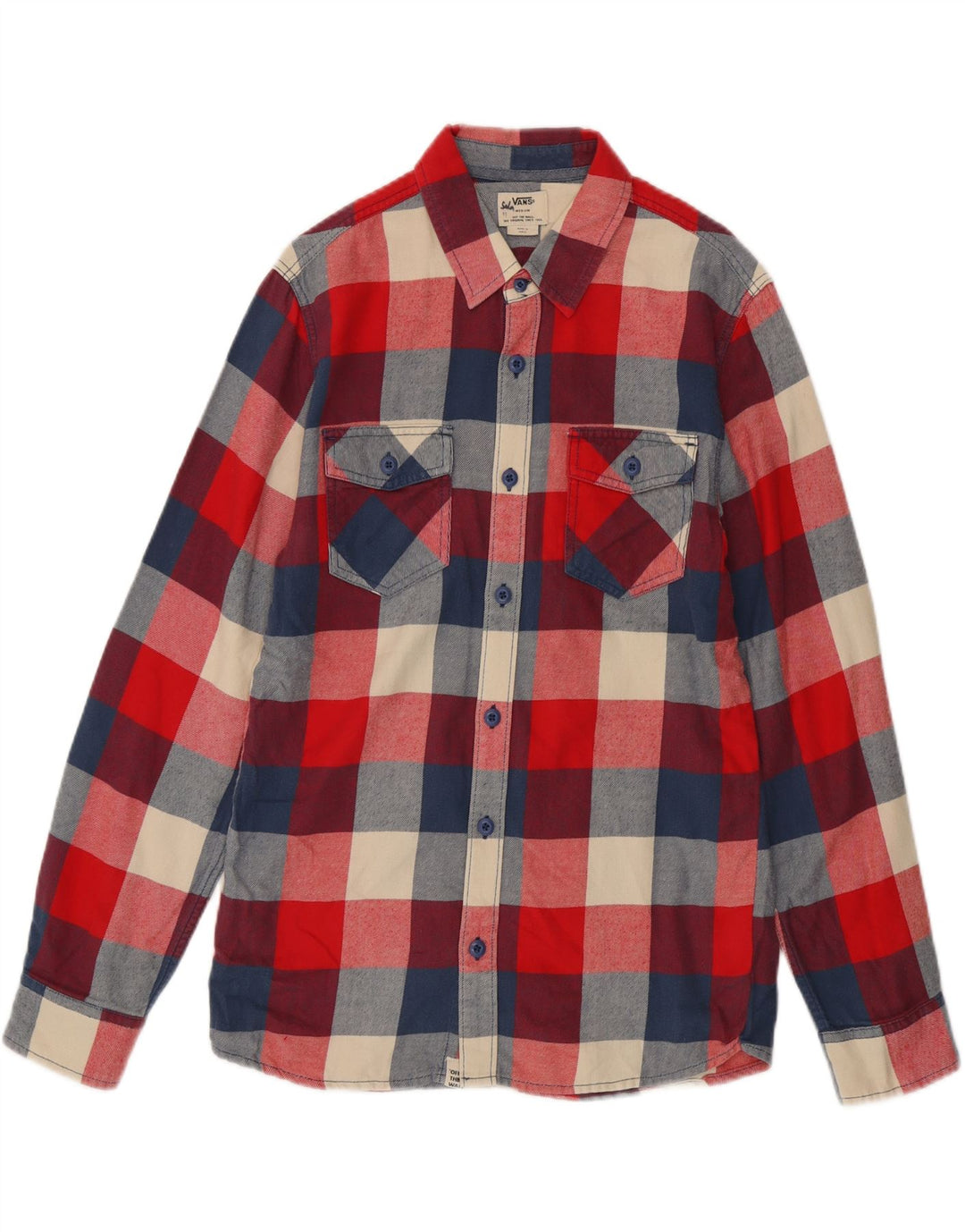 Męska koszula flanelowa Vans w średnią czerwoną kratkę