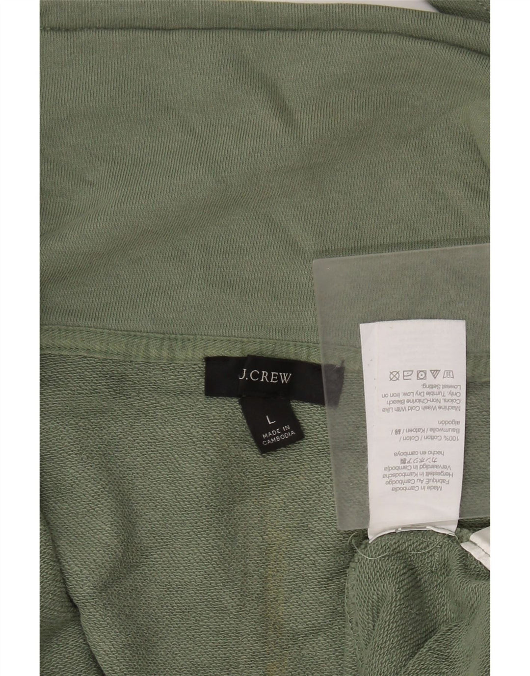 J. CREW Damski sweter oversize z zamkiem błyskawicznym UK 16, duży zielony