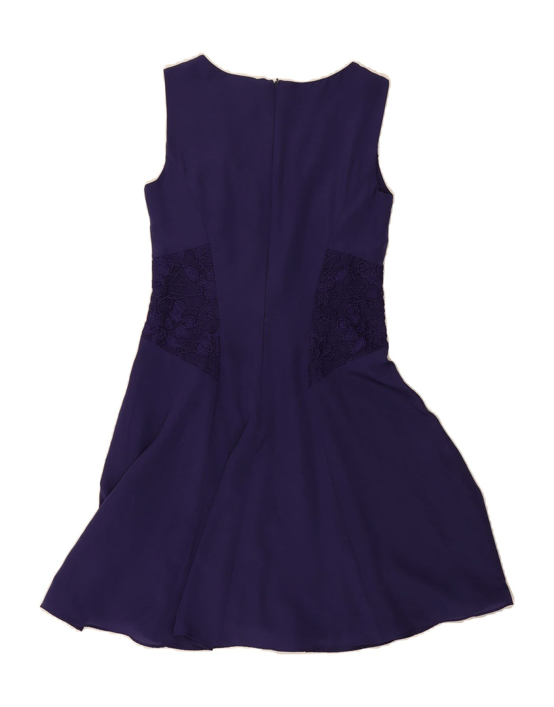COAST Womens Sleeveless A-Line Dress UK 10 Small  Purple Polyester Vintage Coast and Second-Hand Coast from Messina Hembry 
