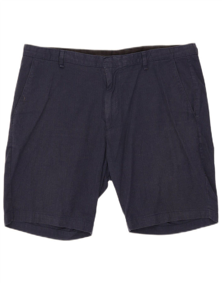 Męskie spodenki chino Calvin Klein W36 w dużą granatową kratkę