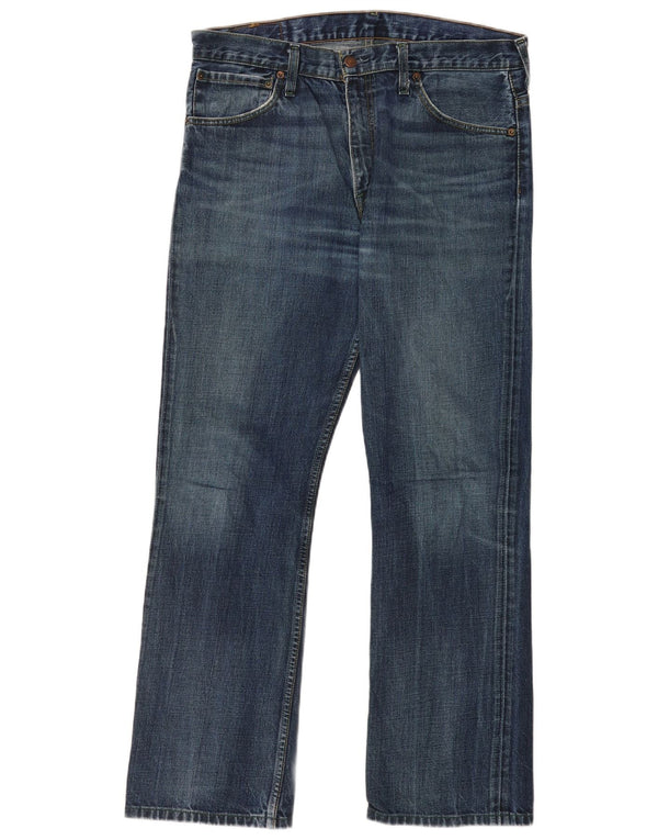 Męskie jeansy Levi's 507 Bootcut W34 L34 Niebieska bawełna
