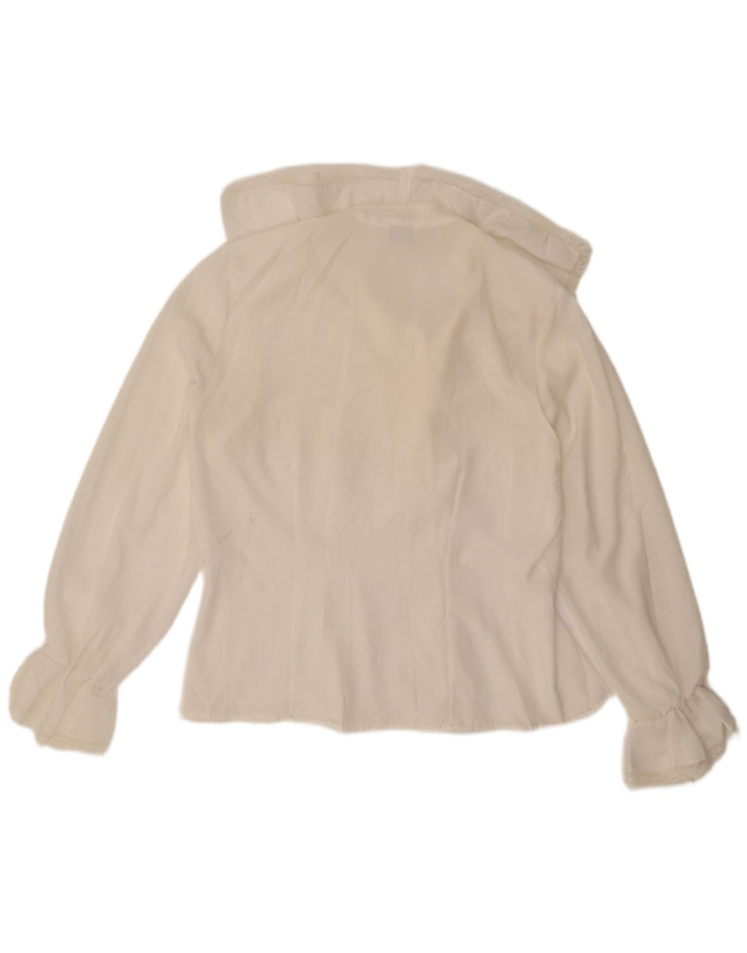 Damska bluzka oversize Primavera Firenze UK 16, duża, biała, poliestrowa
