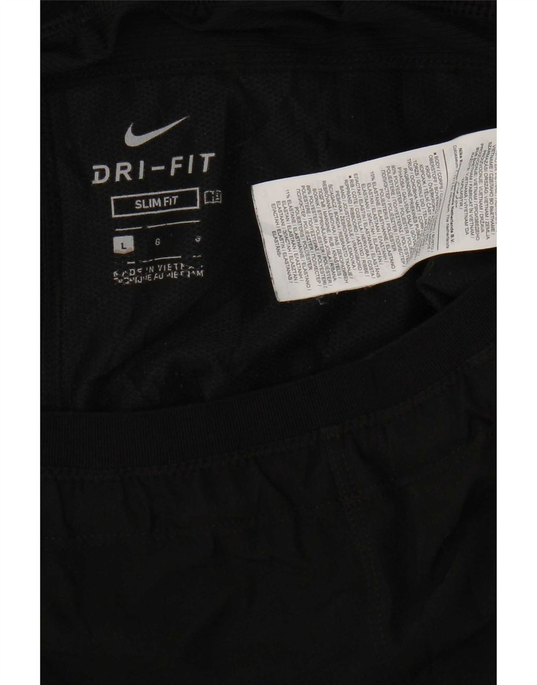 Męskie spodenki sportowe Nike Dri Fit Graphic Slim Fit, duże, czarne, poliestrowe