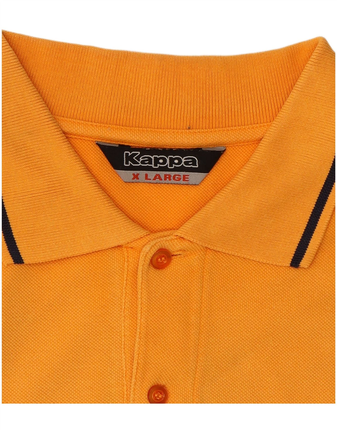 KAPPA Mens Polo Shirt XL Orange Cotton