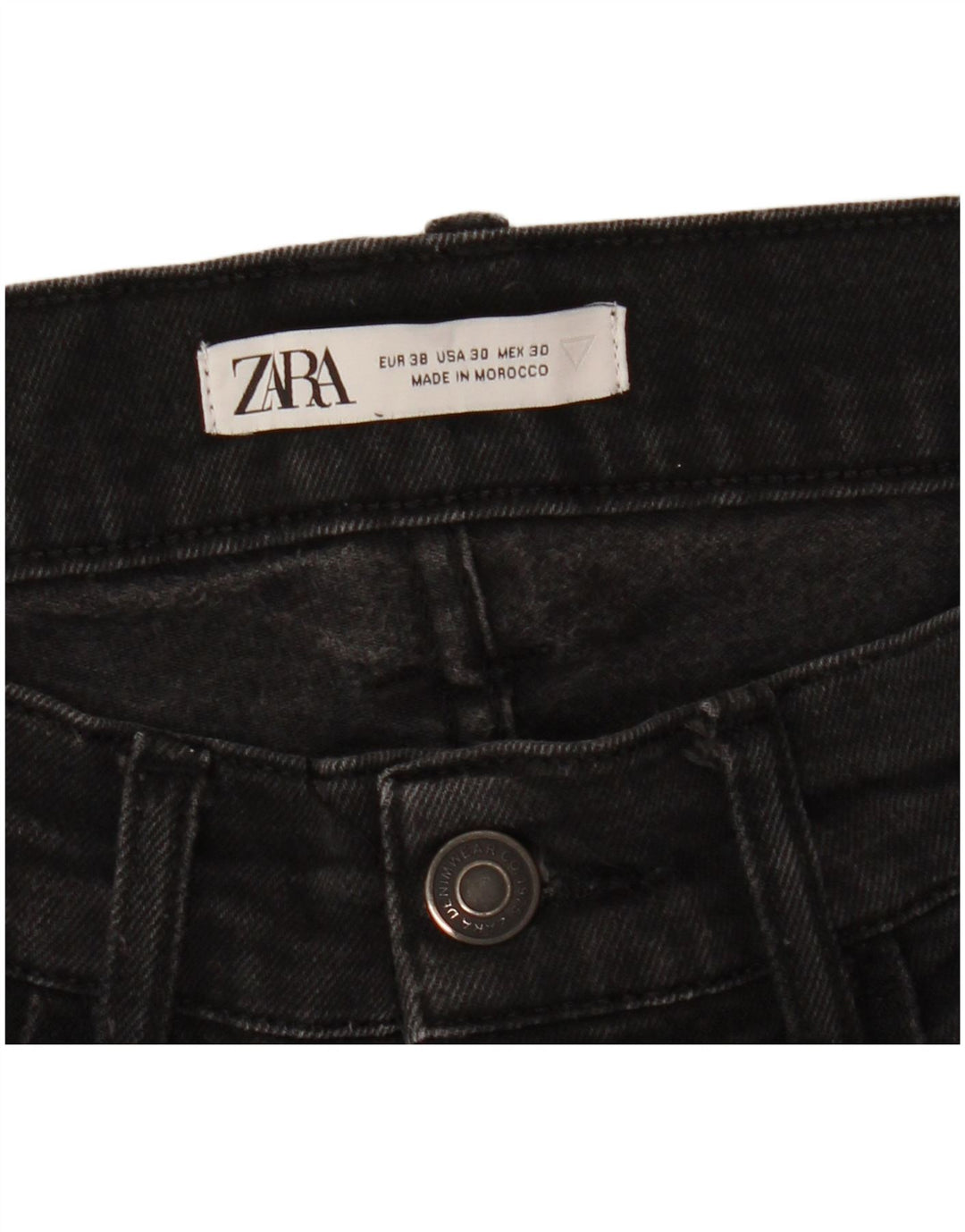 Męskie jeansy slim fit ZARA EU 38 Small W30 L31 czarne