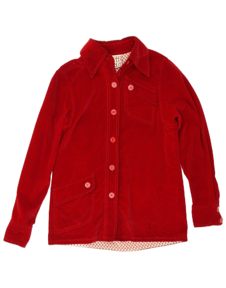 Aksamitna koszula damska Dotti Didit UK 8 Small Red