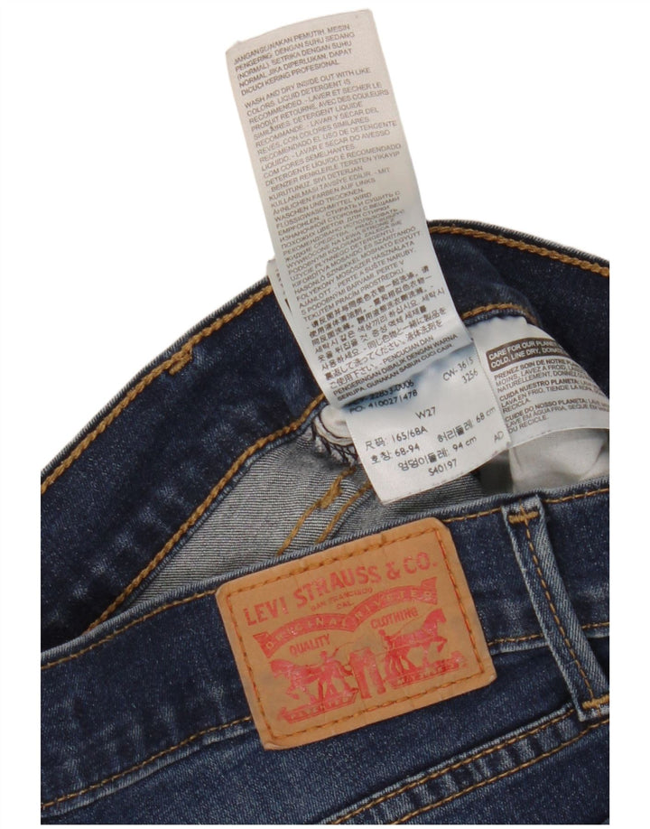 Damskie jeansy LEVI'S 710 Super Skinny W27 L25 Granatowa bawełna