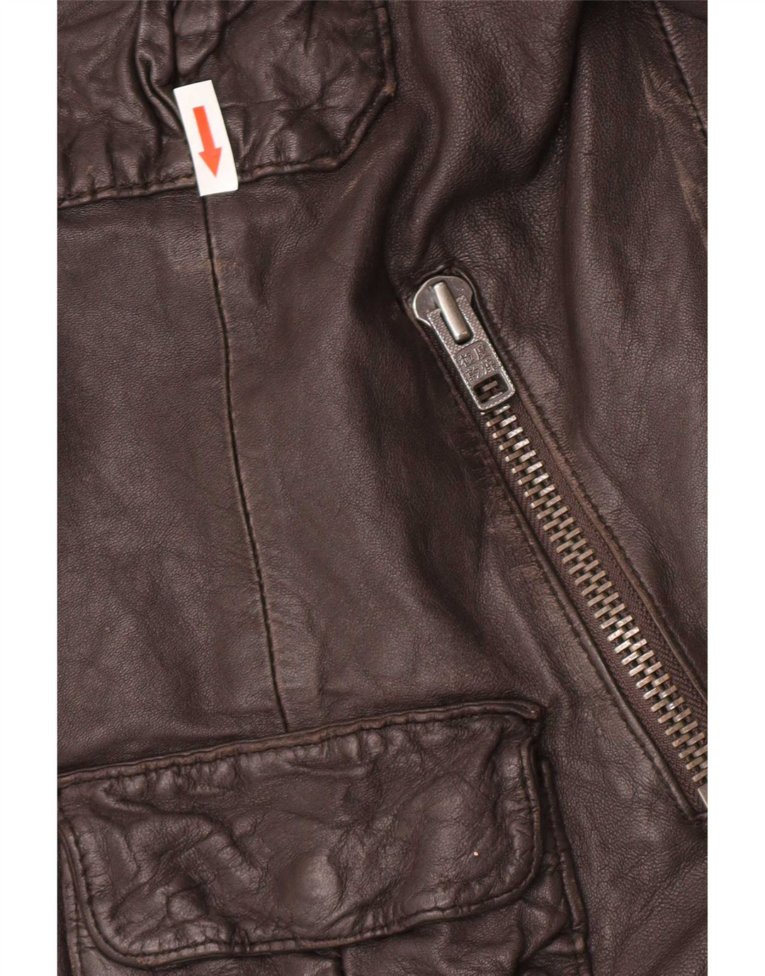 Męska skórzana kurtka wojskowa Superdry UK 42 XL brązowa