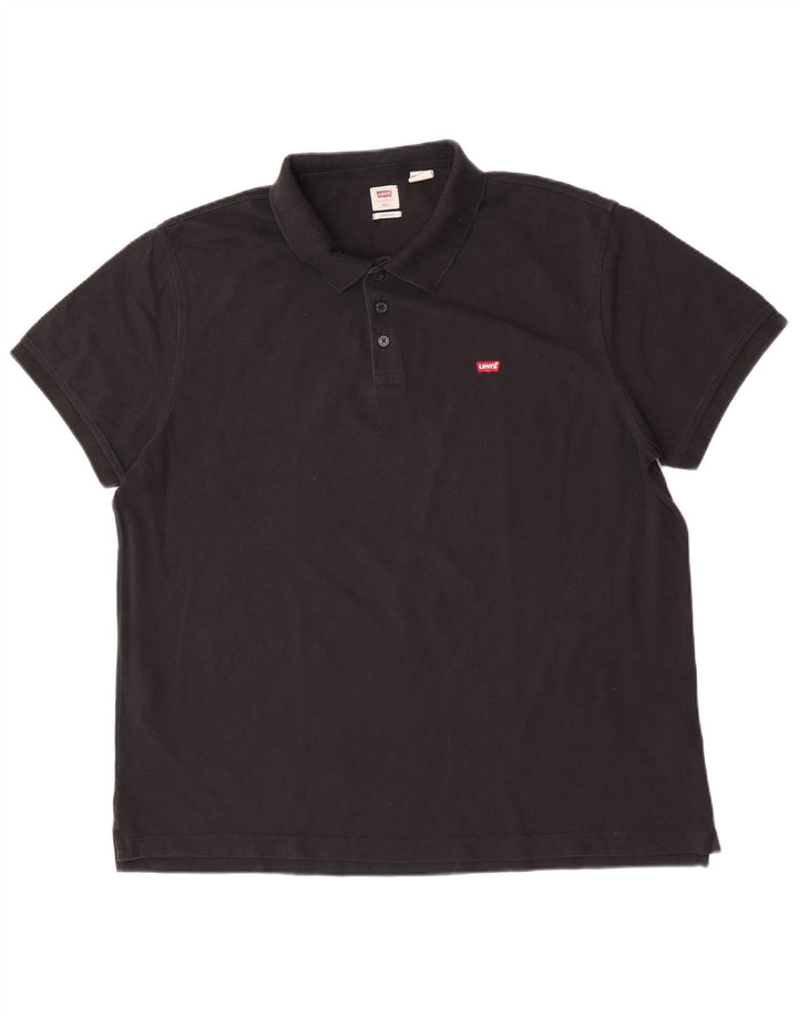 Męska standardowa koszulka polo Levi's 2XL, czarna bawełna