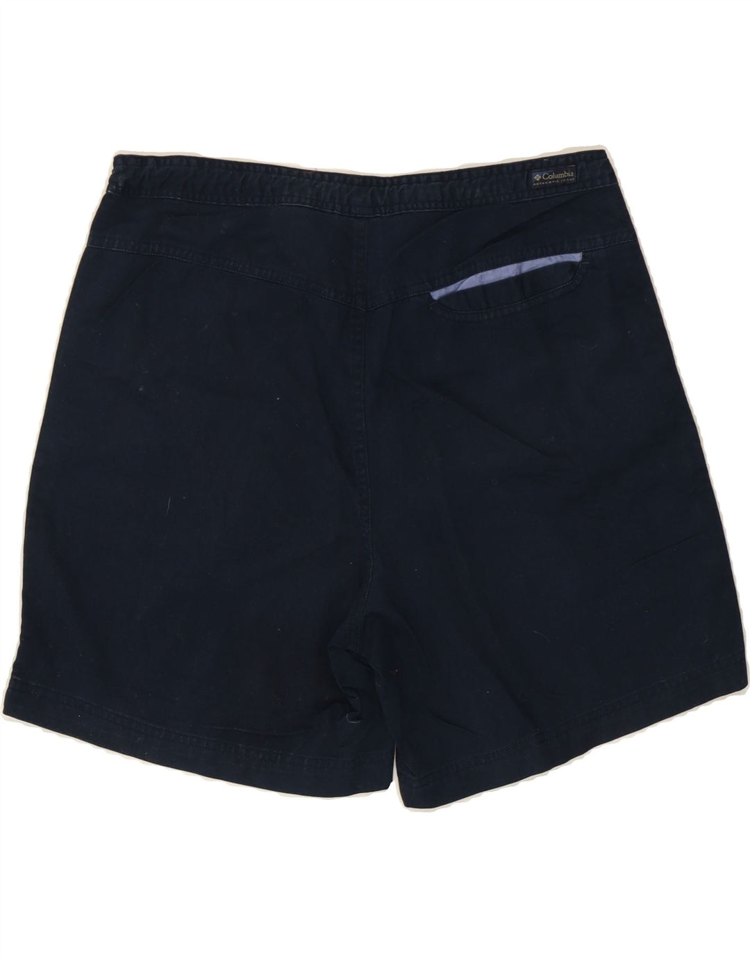 COLUMBIA Womens Chino Shorts Large W32  Navy Blue Cotton Vintage Columbia and Second-Hand Columbia from Messina Hembry 