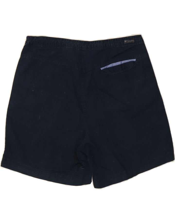 COLUMBIA Womens Chino Shorts Large W32  Navy Blue Cotton Vintage Columbia and Second-Hand Columbia from Messina Hembry 