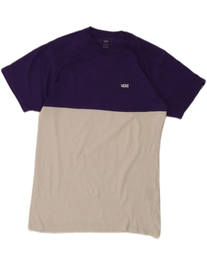 T-shirt męski Vans o klasycznym kroju, bawełniany, w kolorze średniej bieli