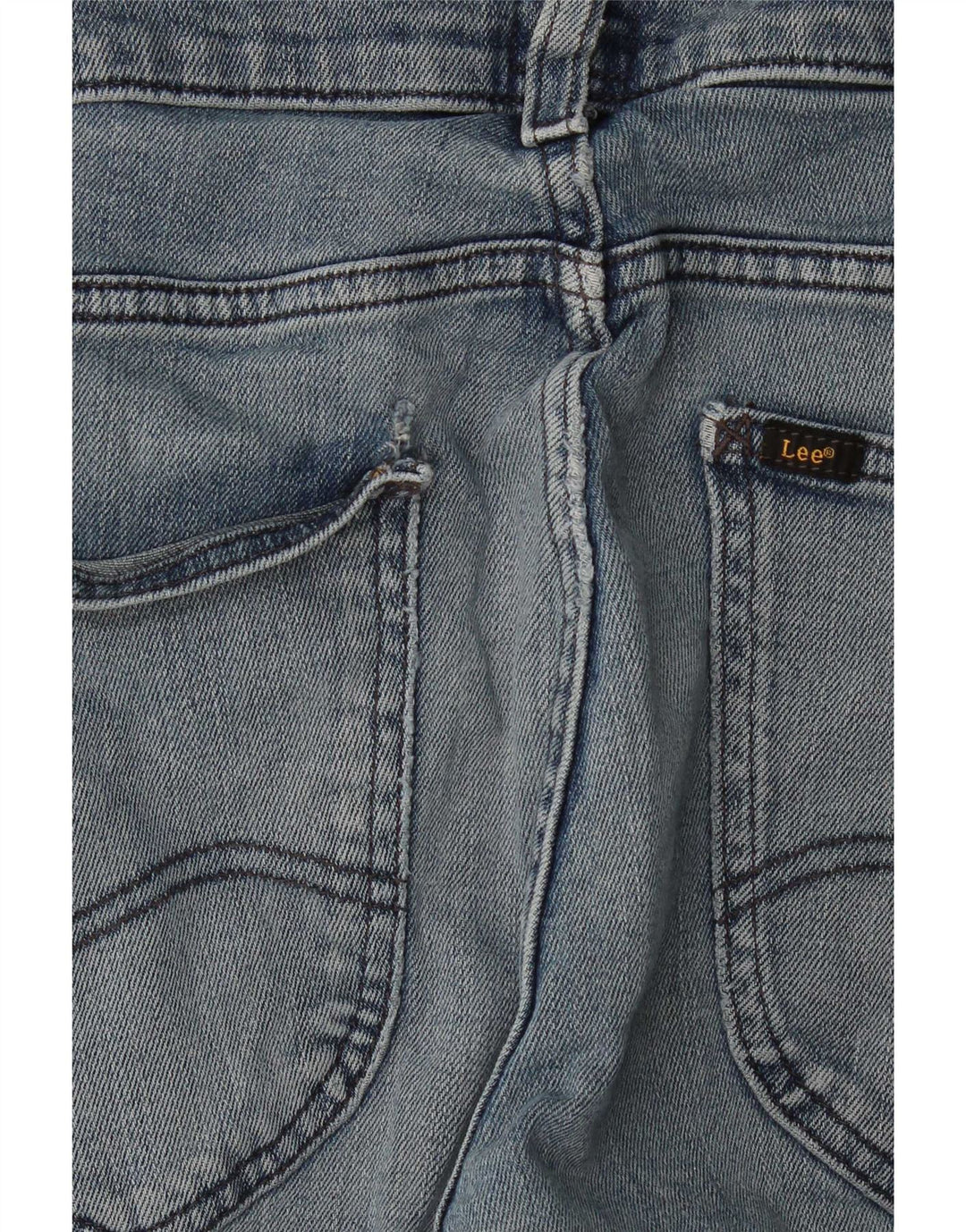 Damskie jeansy Lee Powell Slim W32 L34 Niebieskie bawełniane