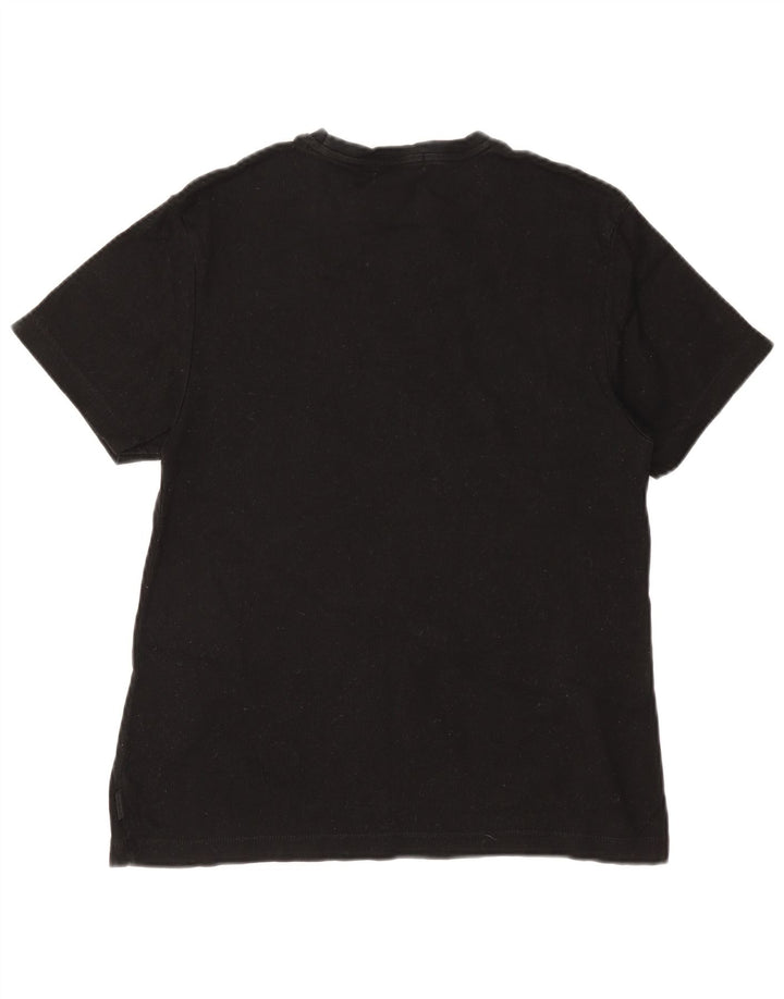 T-shirt męski Calvin Klein, mały, czarny, bawełniany