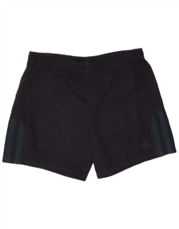 Męskie spodenki sportowe Adidas XL granatowe, poliestrowe