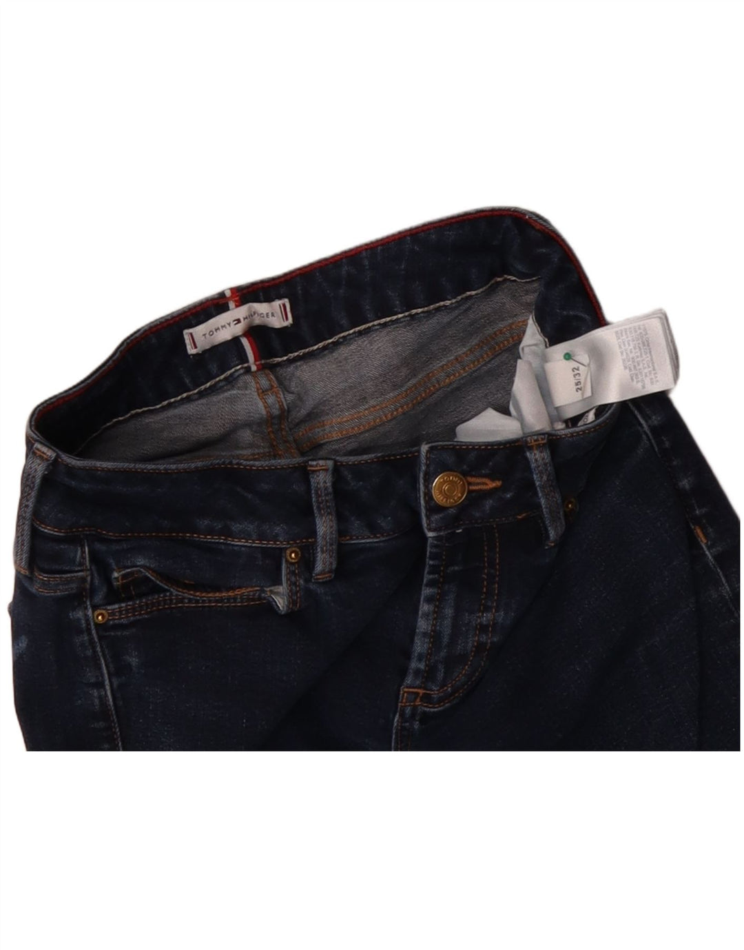 Damskie jeansy skinny TOMMY HILFIGER W25 L29 Granatowe, bawełniane