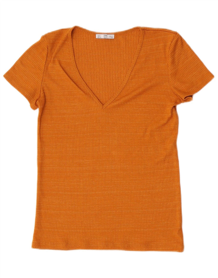 T-shirt damski Zara Top UK 10, mały, pomarańczowy