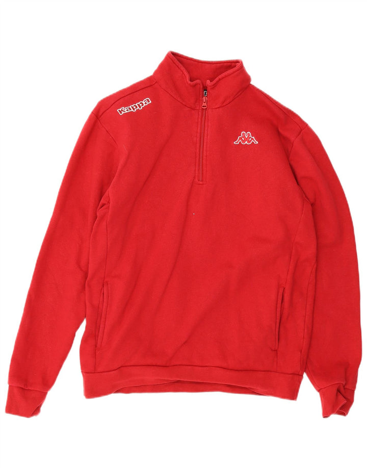 Męska bluza z zamkiem Kappa XL, czerwona, bawełniana