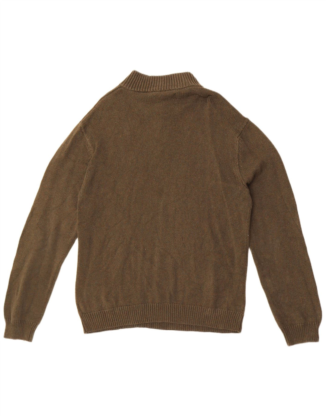 Męski sweter z zamkiem błyskawicznym Chaps, bawełna w kolorze khaki