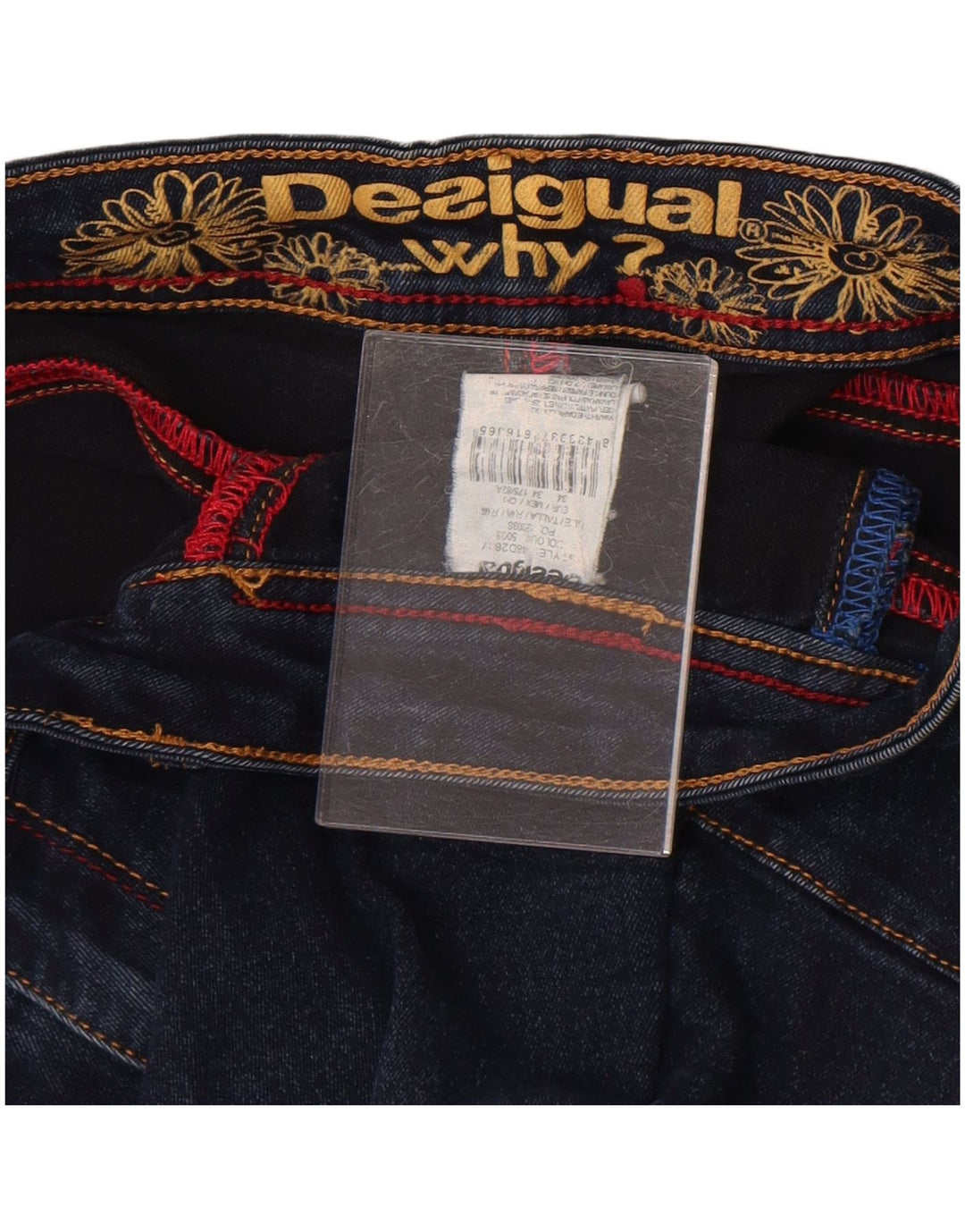 Damskie jeansy Skinny Desigual W34 L29 Niebieskie