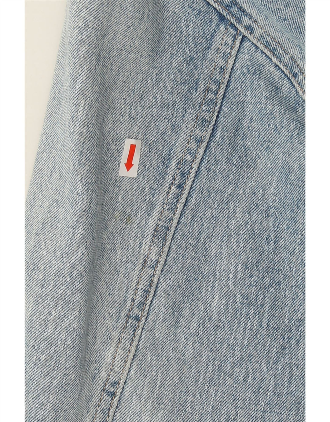 VINTAGE Womens Denim Jacket UK 16 Large Blue Cotton Vintage Vintage and Second-Hand Vintage from Messina Hembry 