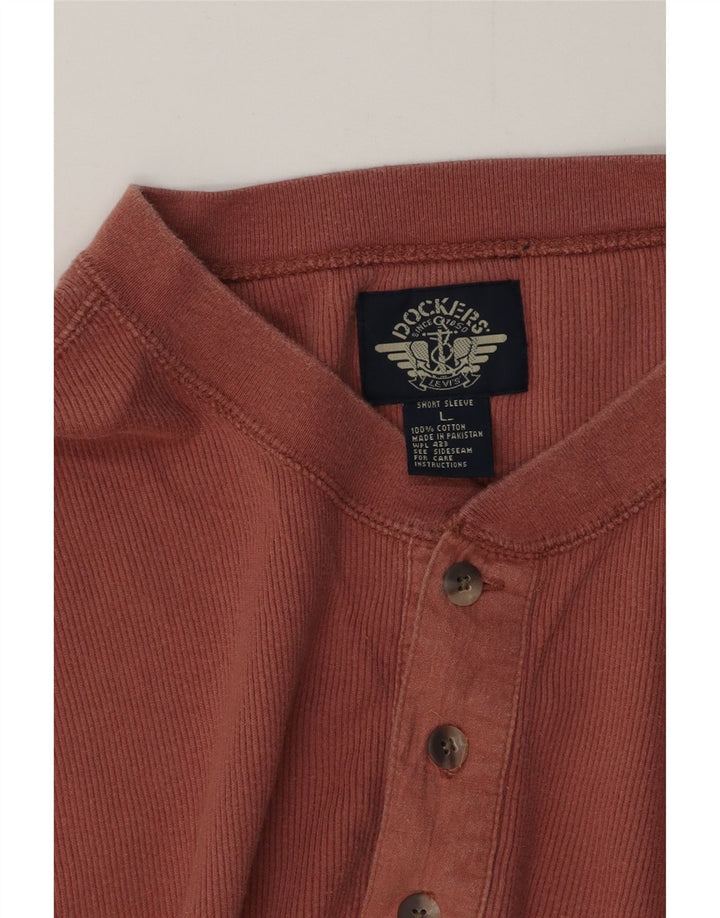 Męska koszulka polo Dockers, duża, różowa, bawełniana