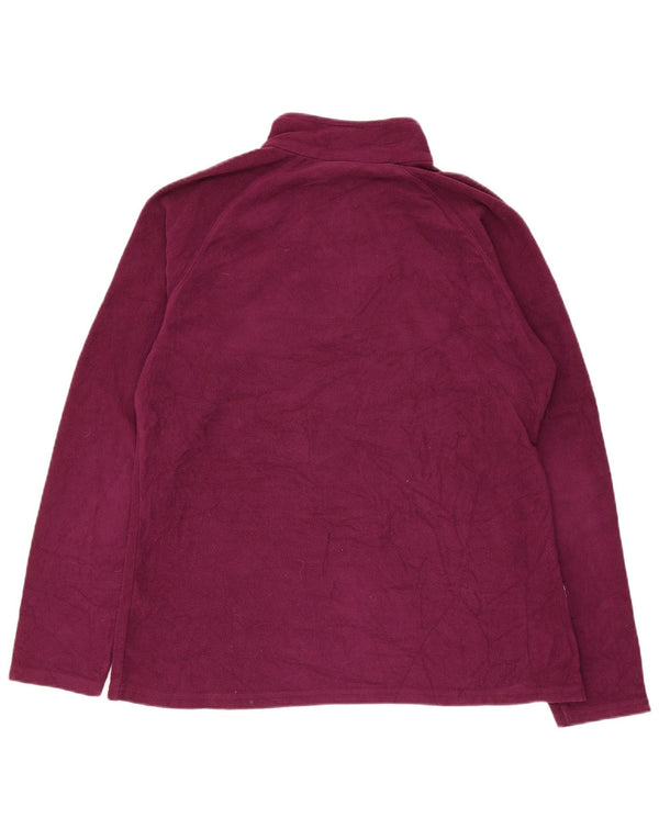 Damski sweter polarowy Mountain Warehouse z zamkiem błyskawicznym, UK 16, duży fioletowy